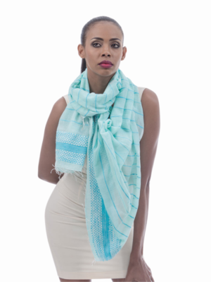 Hiwot Sky Blue Scarf