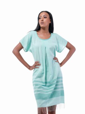 Shalla Caribbean Green Dress